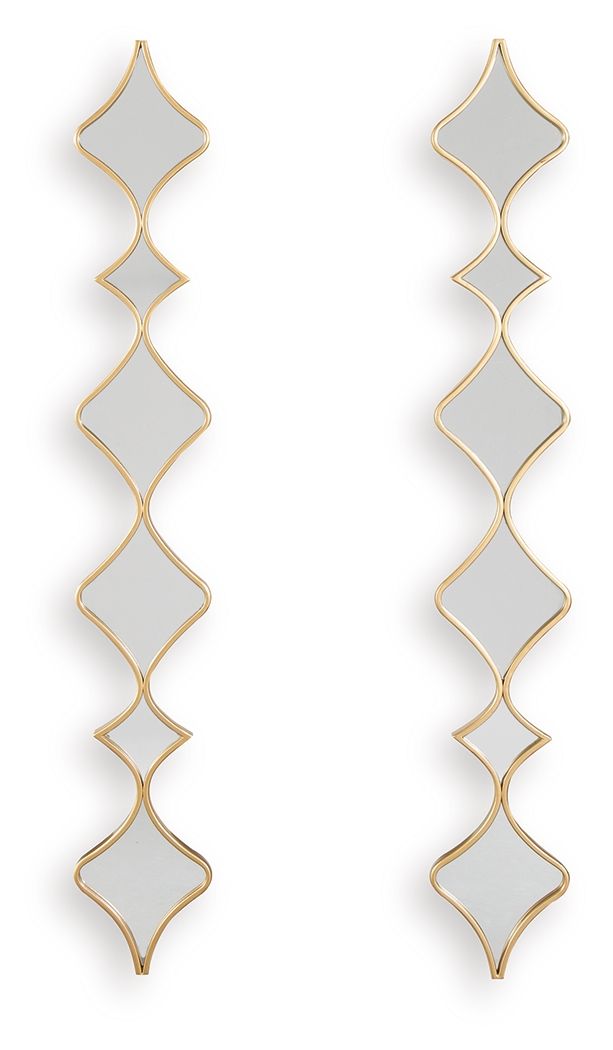 Harriswood - Accent Mirror Set - Gold Finish
