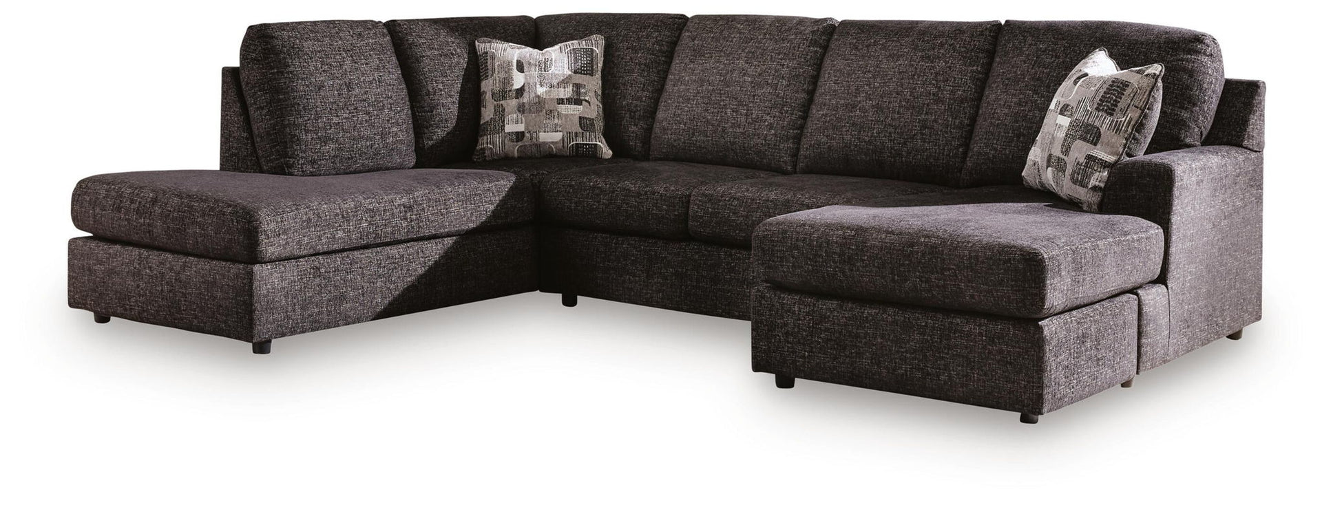 Coralene - 2-Piece Sectional With LAF Corner Chaise - Onyx