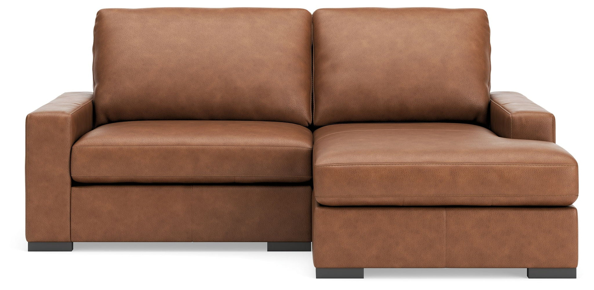 Calden - 2-Piece Sectional With RAF Corner Chaise - Caramel