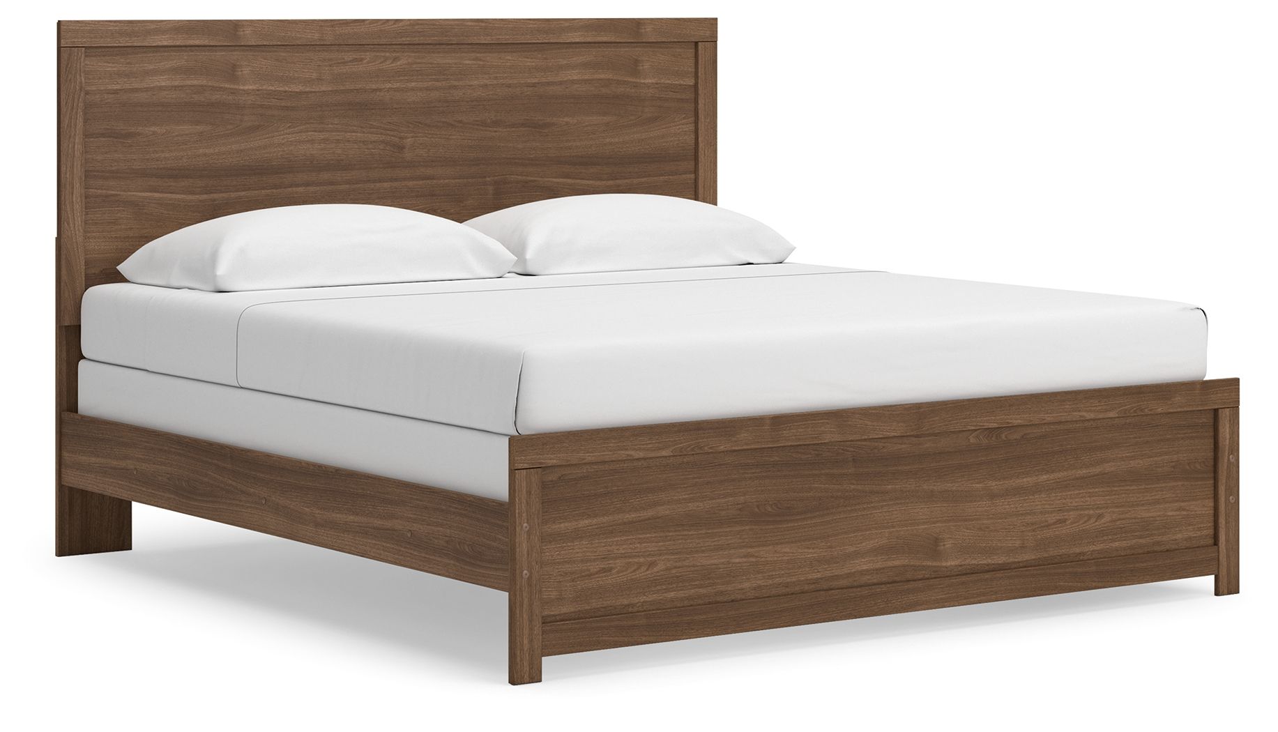 Jonnifer - King Panel Bed - Auburn