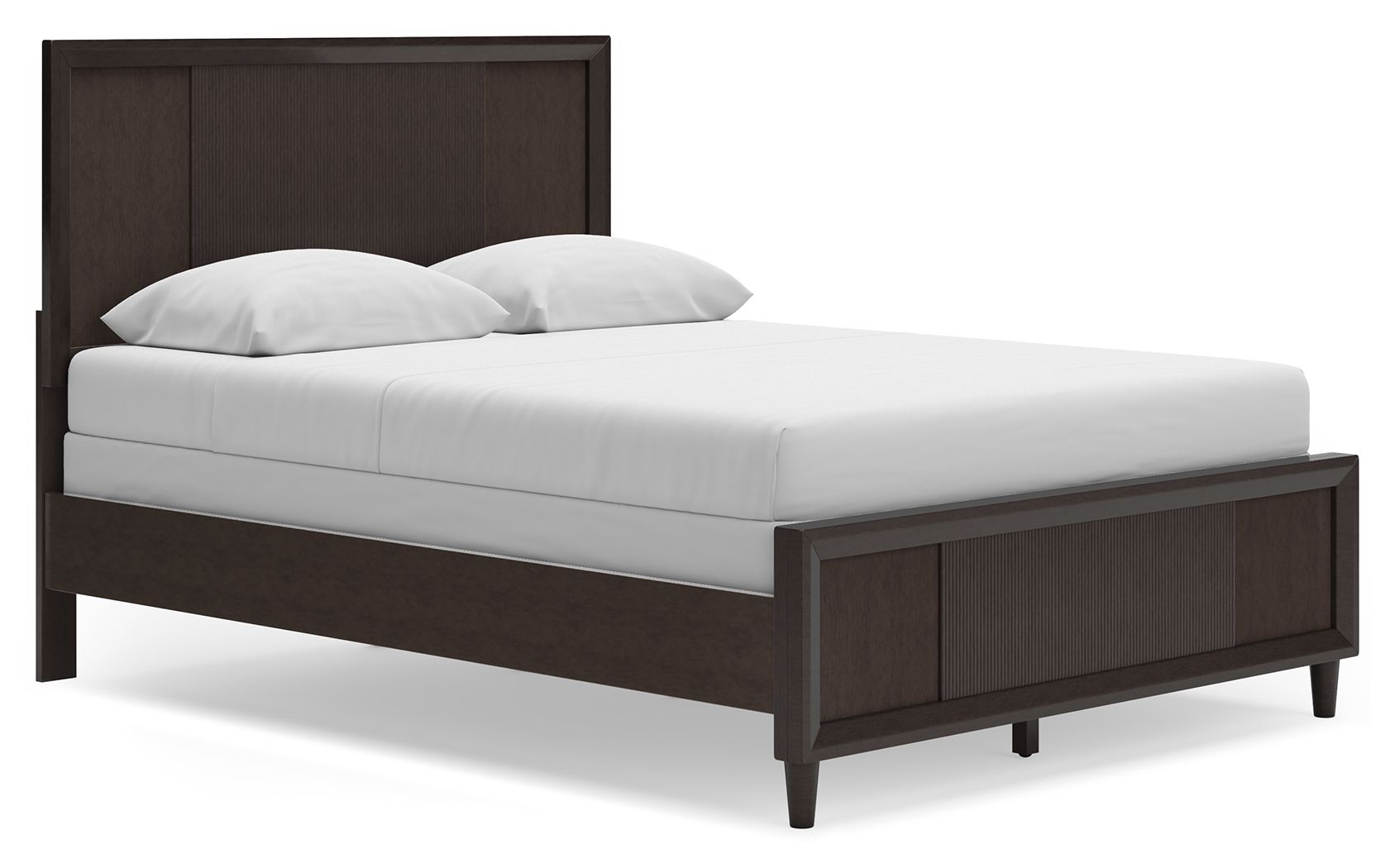 Urbantrack - Queen Panel Bed - Dark Brown