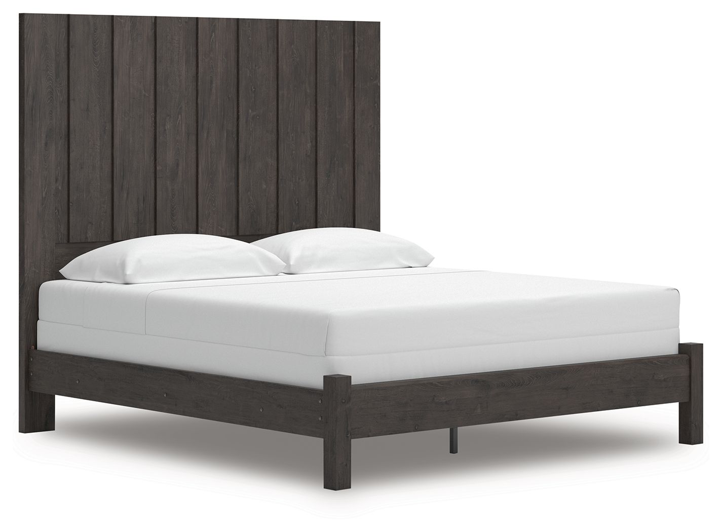 Parlayon - King Panel Bed - Charcoal