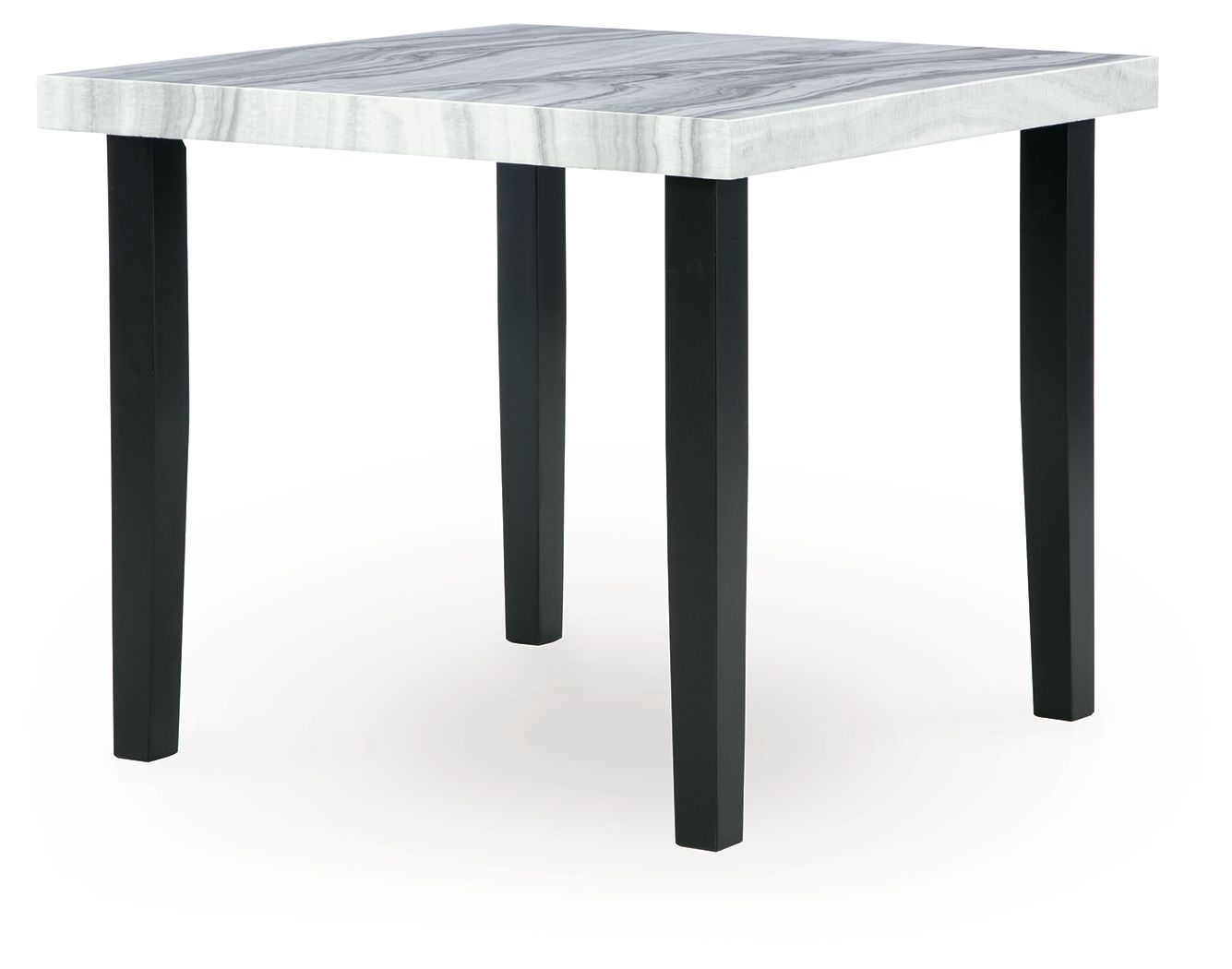 Lilyberg - Square Dining Room Counter Table - Gray / Black