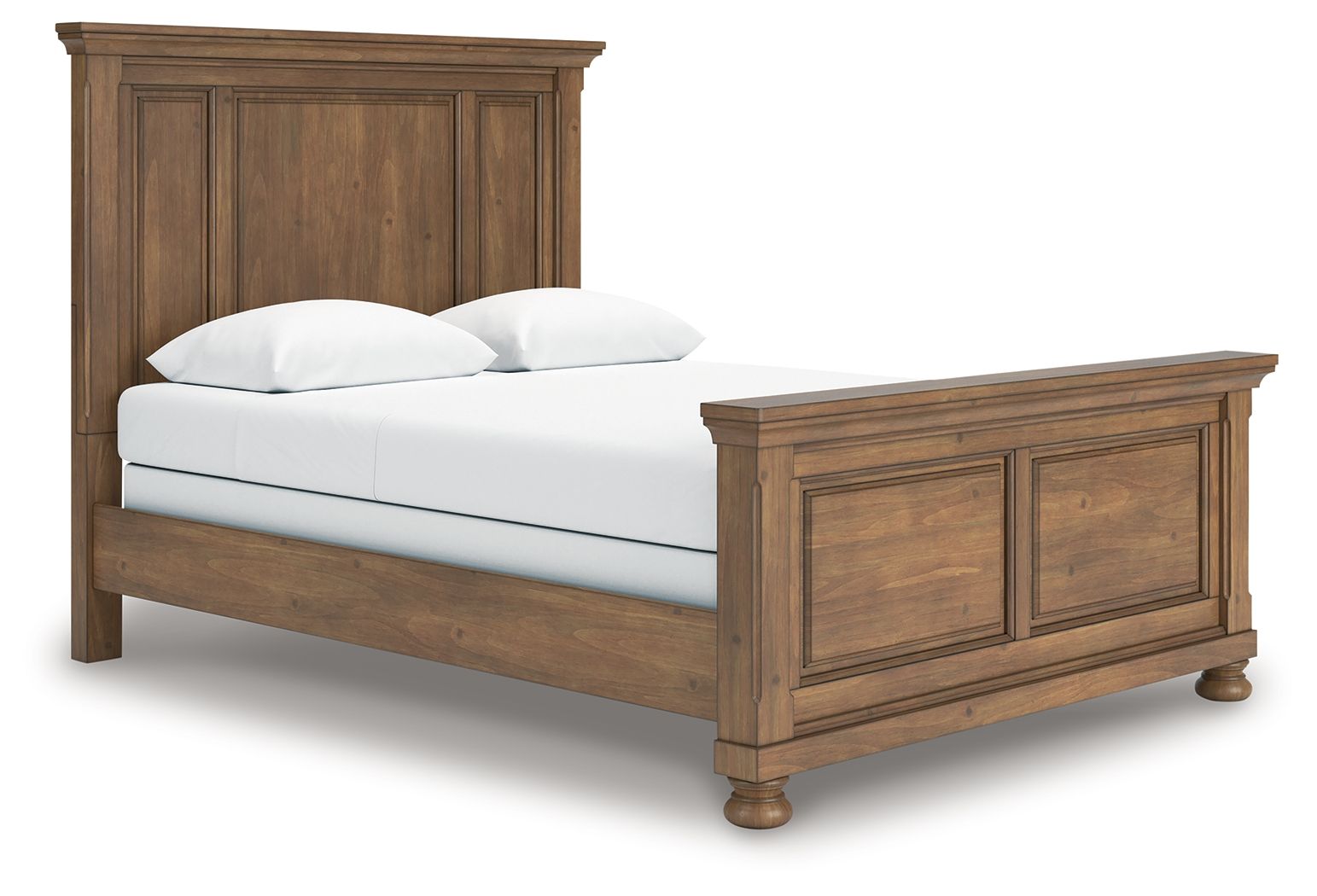 Vandenmore - Queen Panel Bed - Medium Brown