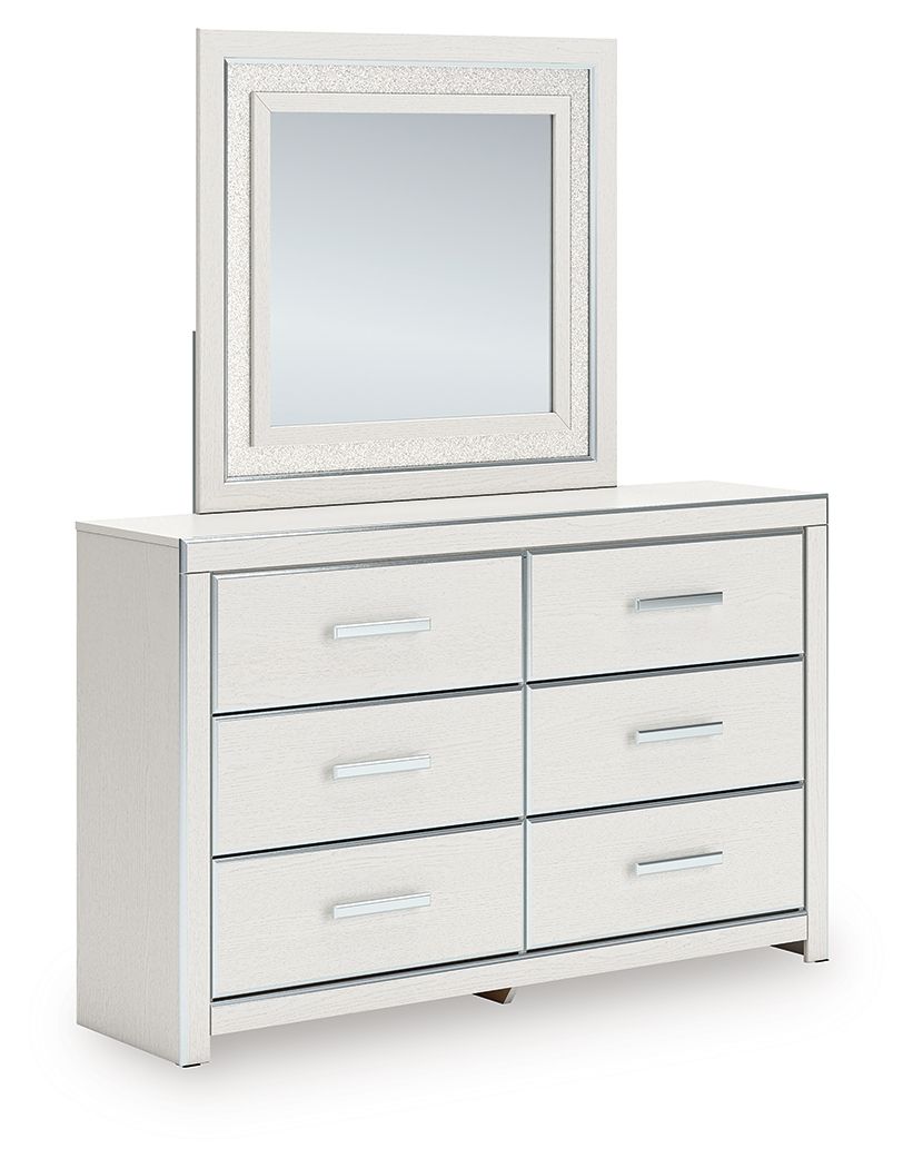 Birmonton - Dresser And Mirror - White