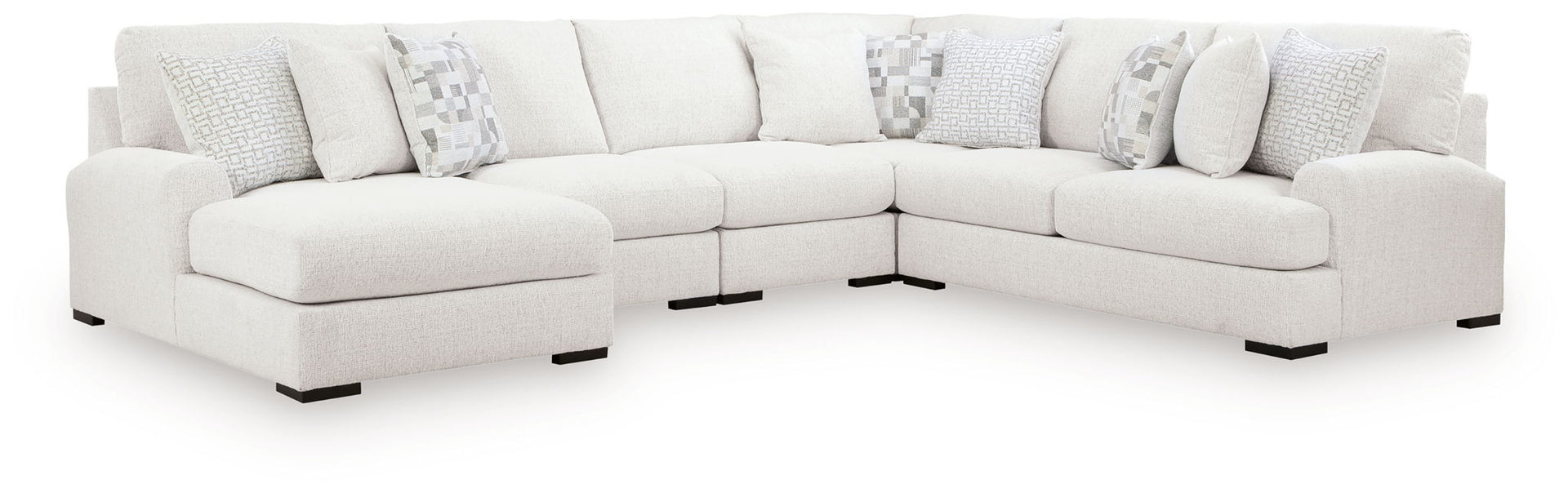 Wynncroft Manor - 5-Piece Sectional With LAF Corner Chaise - Chalk