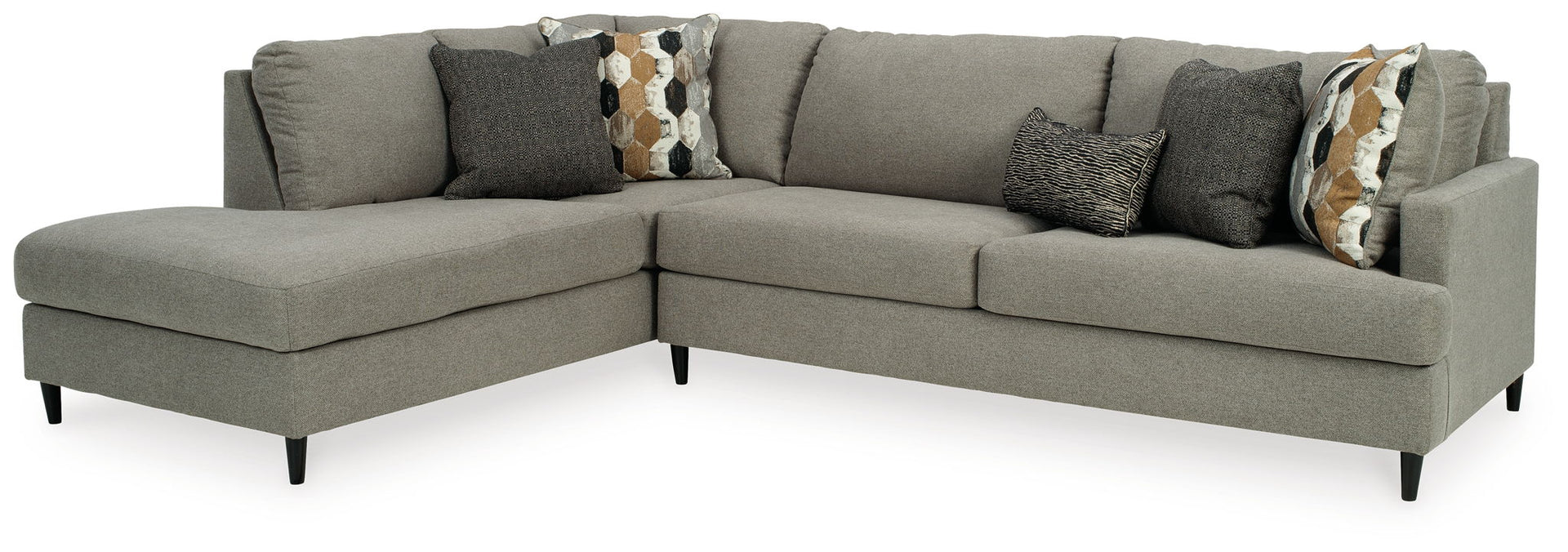 Santasia - Left Arm Facing Corner Chaise 2 Pc Sectional - Granite