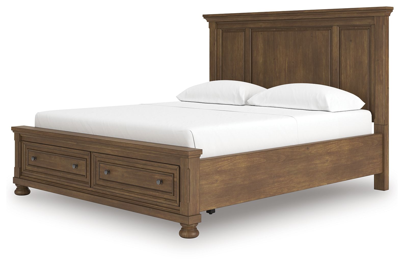 Vandenmore - California King Panel Storage Bed - Medium Brown