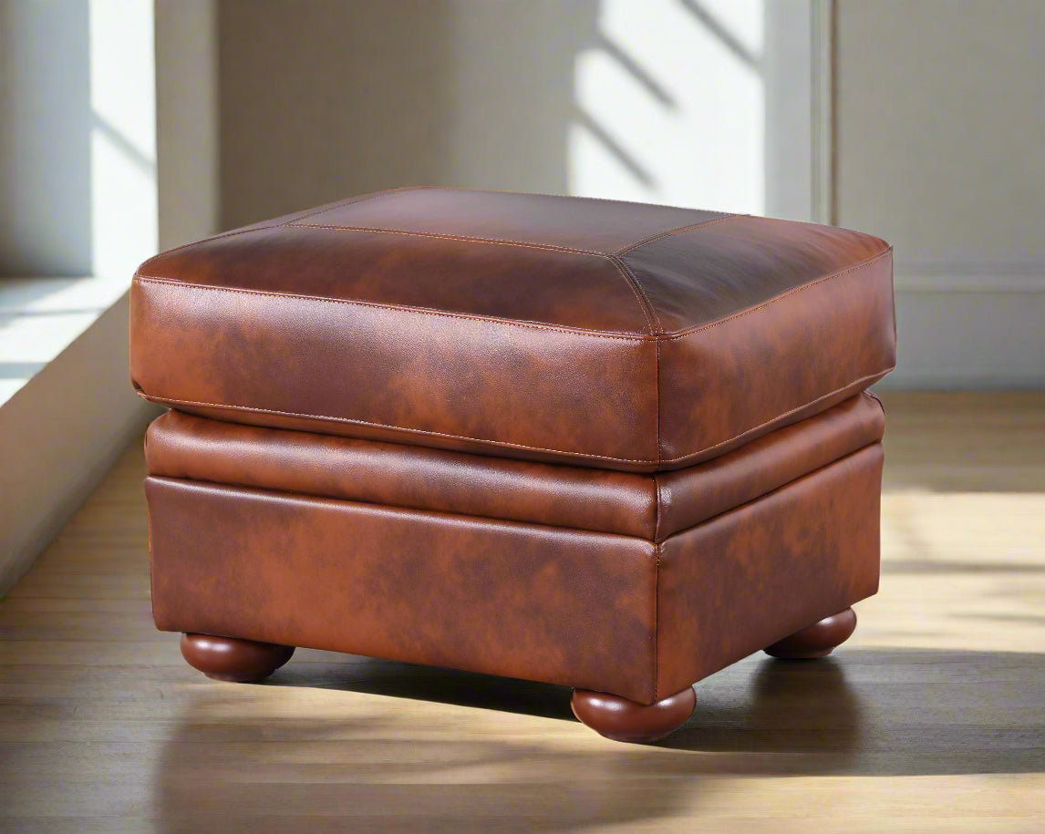 Arizona Leather Ottoman