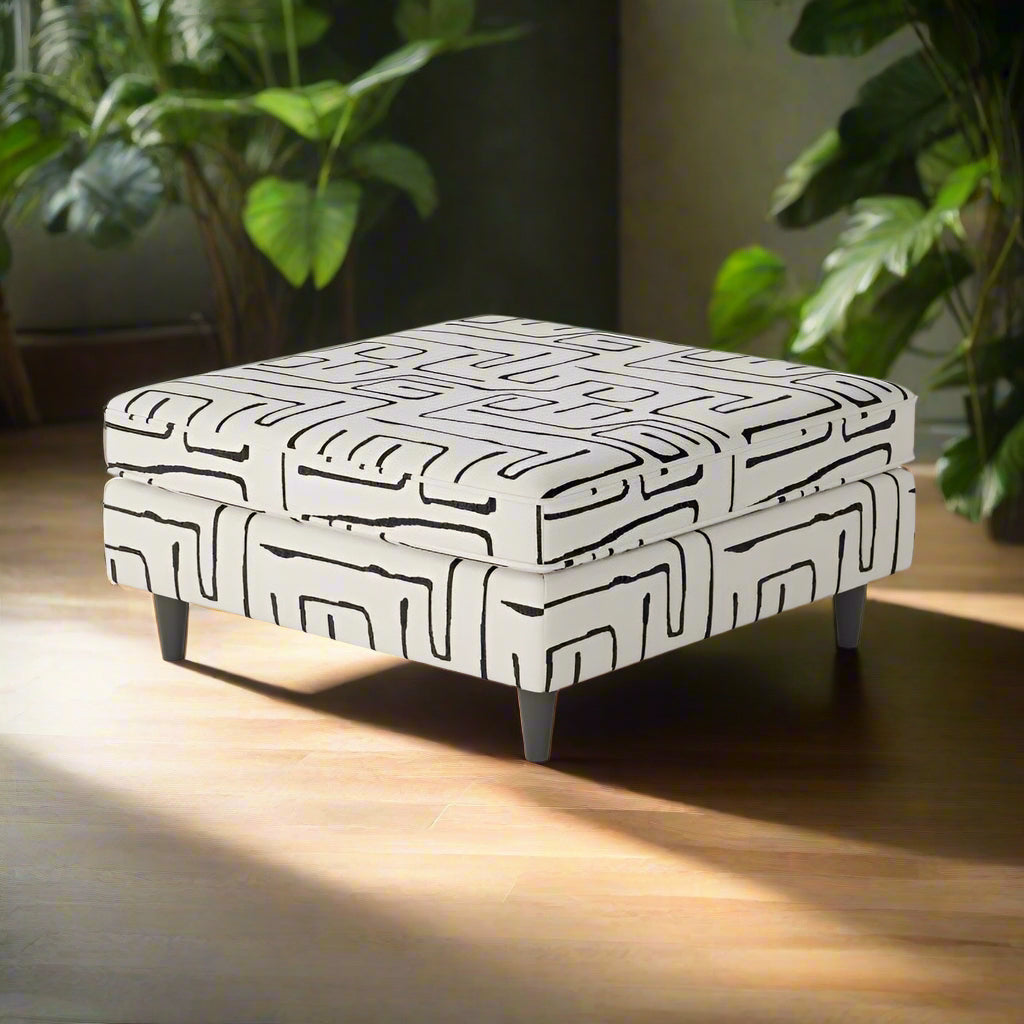 Durango Pewter Cocktail Ottoman