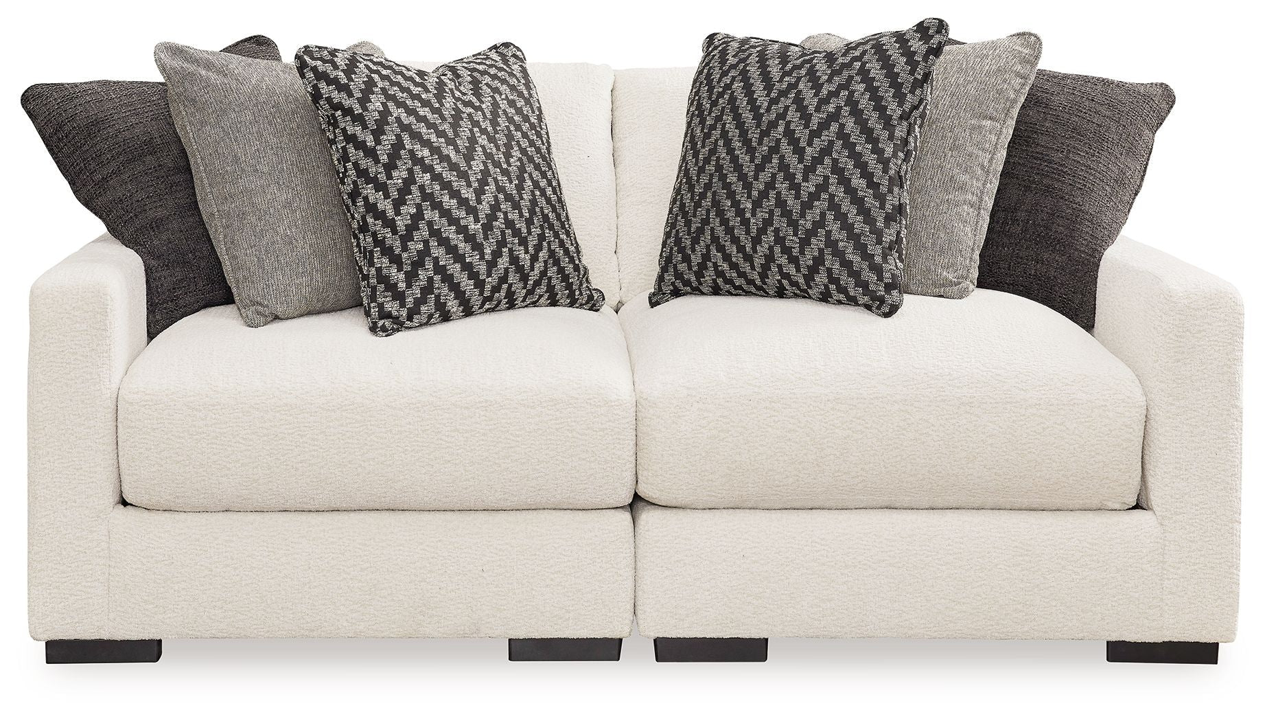 Elissa Court - 2-Piece Sectional Loveseat - Vanilla