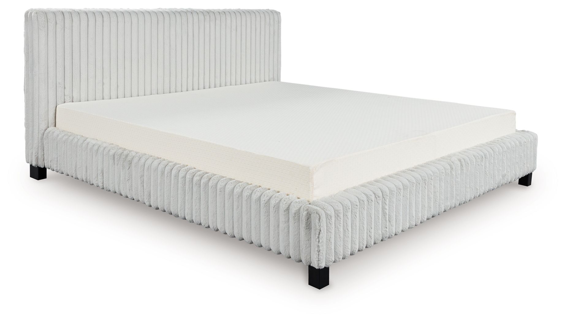 Birmonton - King Upholstered Bed - White