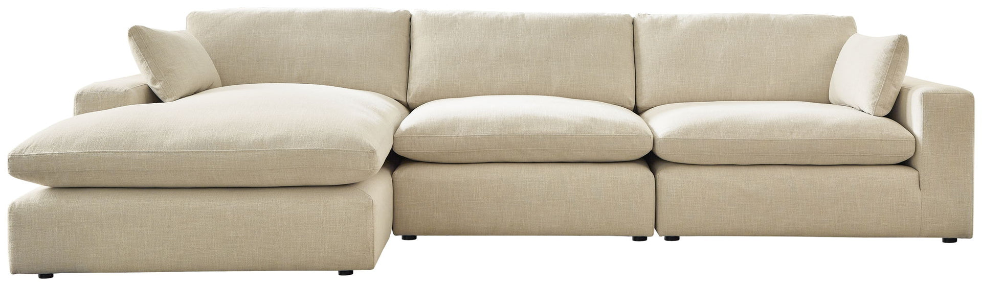 Elyza - Left Arm Facing Corner Chaise 3 Pc Sectional - Linen