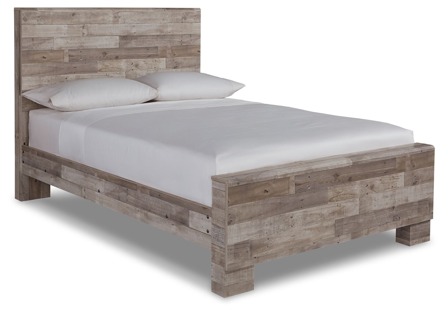 Effie - Full Panel Bed - Whitewash