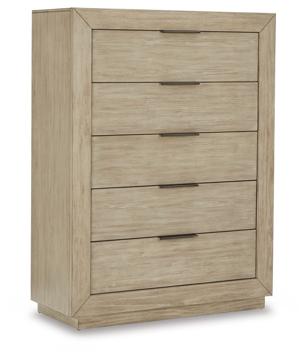 Hennington - Five Drawer Chest - Bisque
