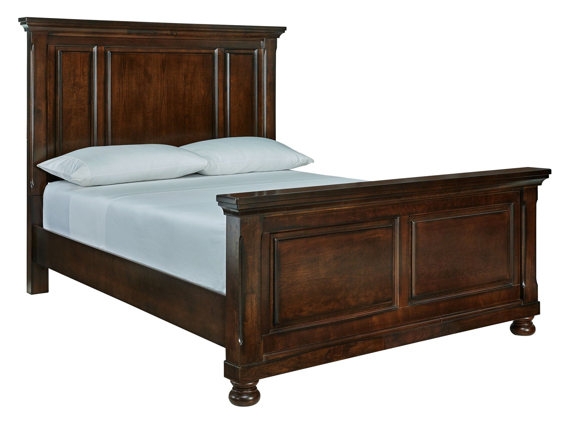 Porter - Queen Panel Bed - Rustic Brown