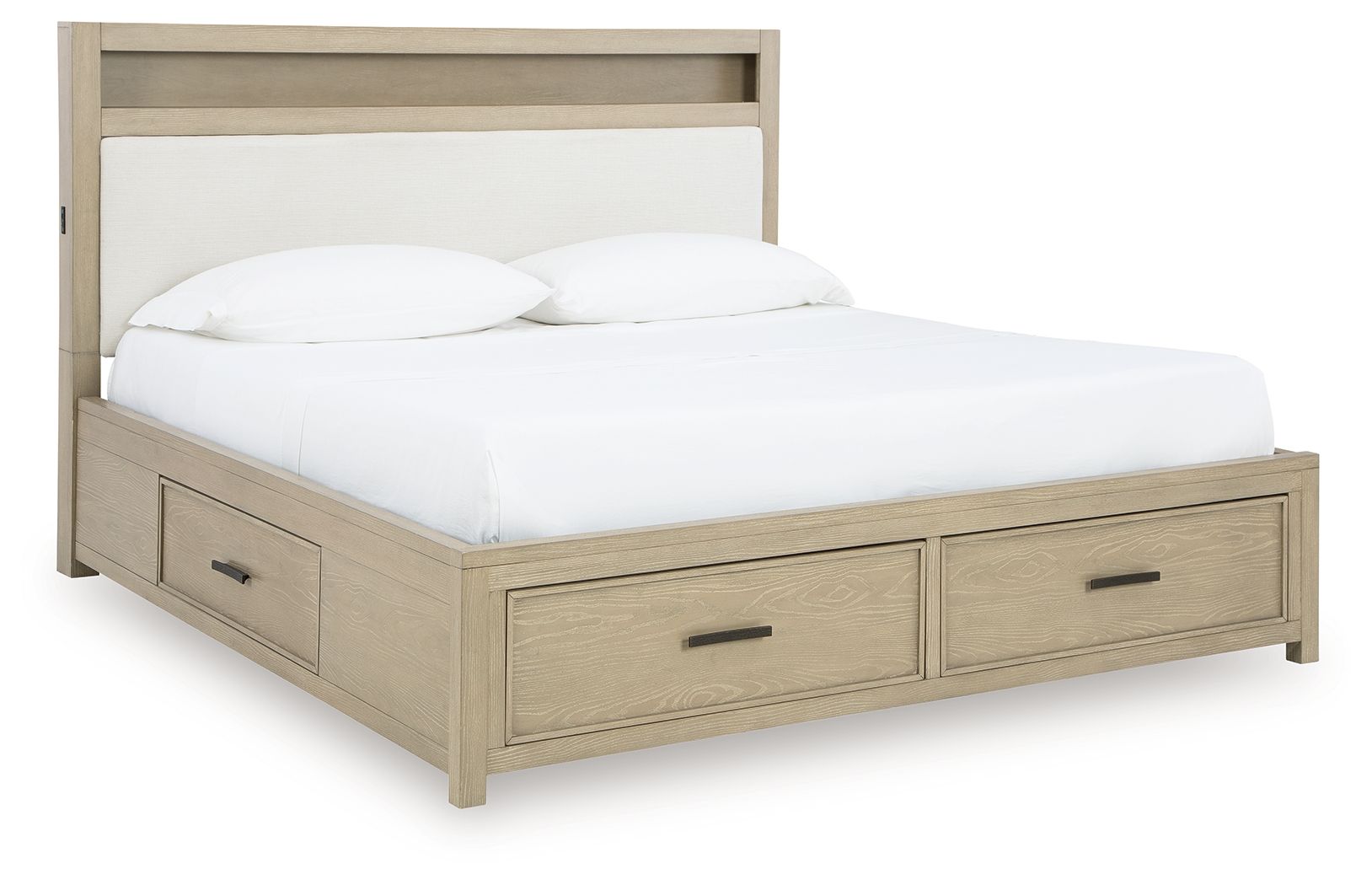 Calmoro - King Bookcase Bed - Gray