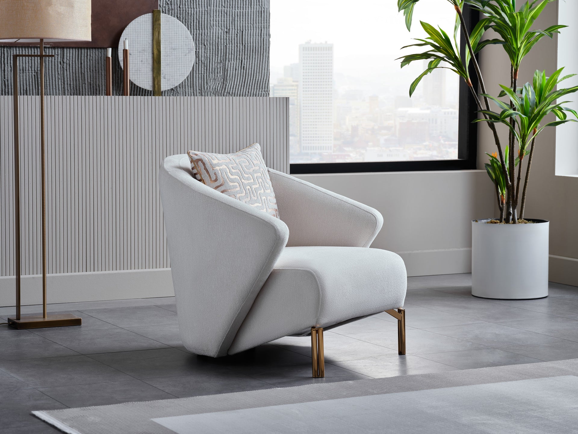 Veronica Cream Accent Chair