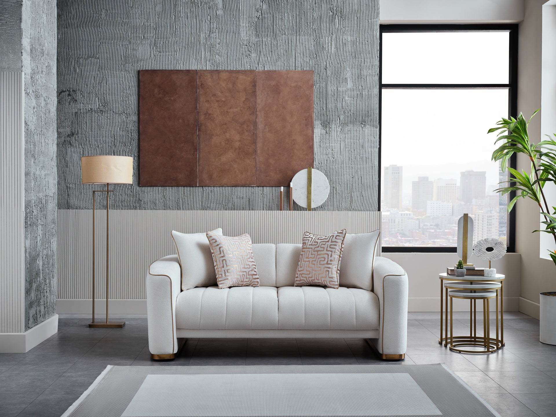 Veronica Cream Loveseat