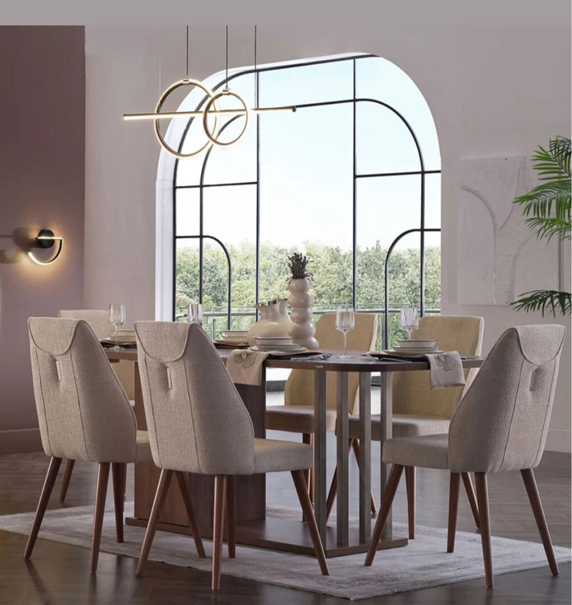 Mirante Table + 6 Side Chairs