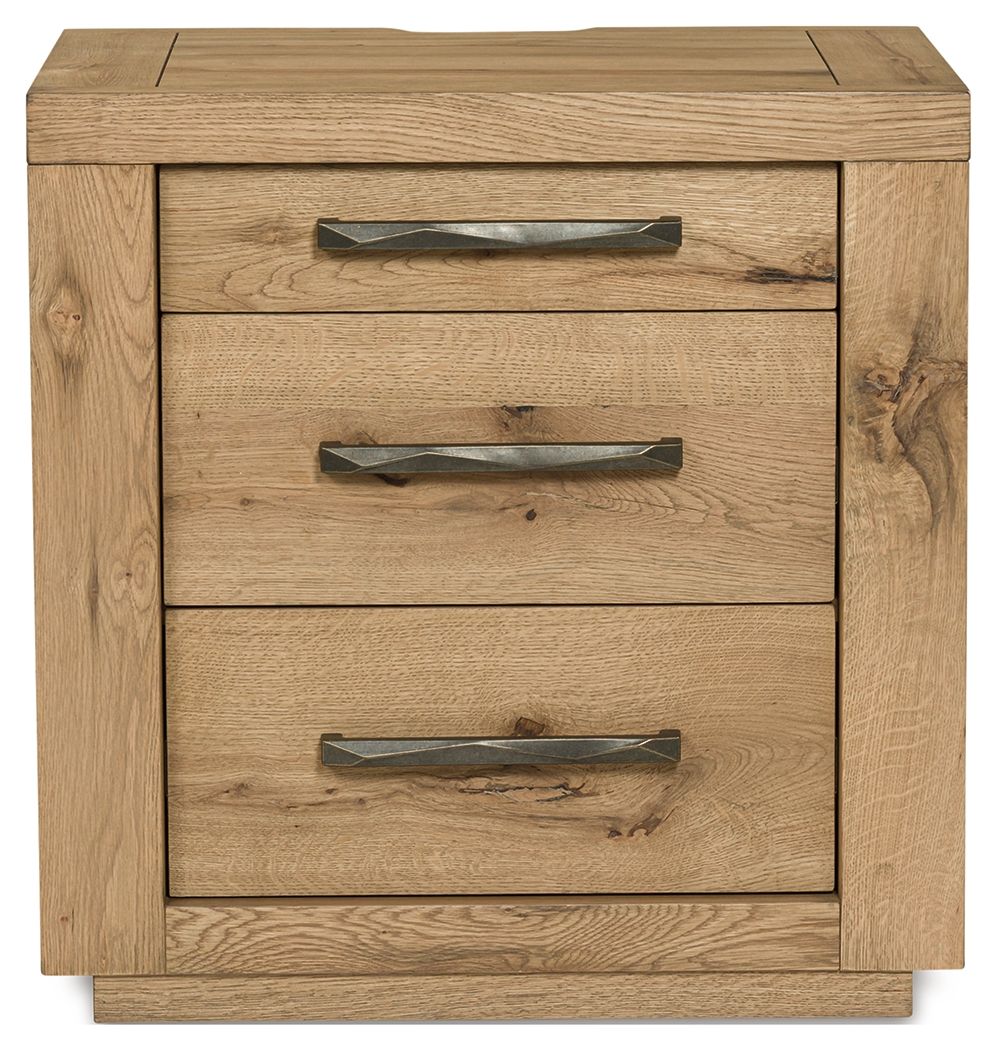 Bracken - Three Drawer Night Stand - Light Brown