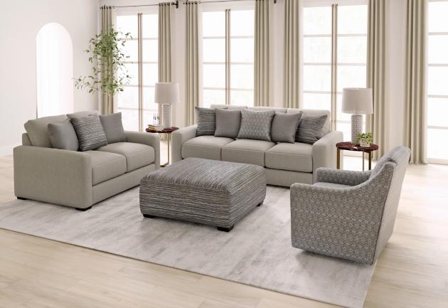 Hyde Park Stone Cocktail Ottoman