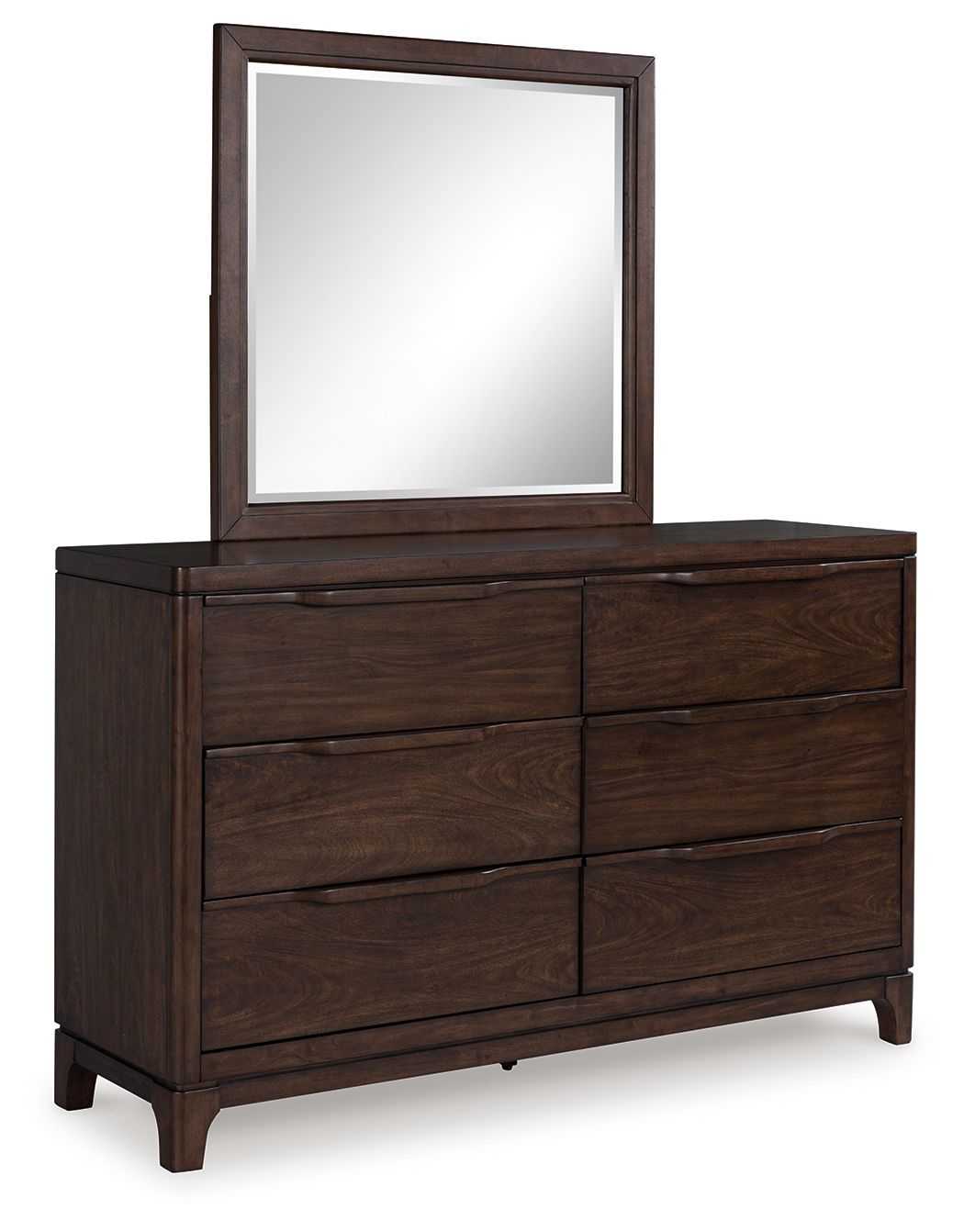 Korestone - Dresser And Mirror - Dark Brown