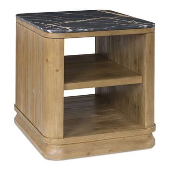 Avelo - Rectangular End Table - Light Brown