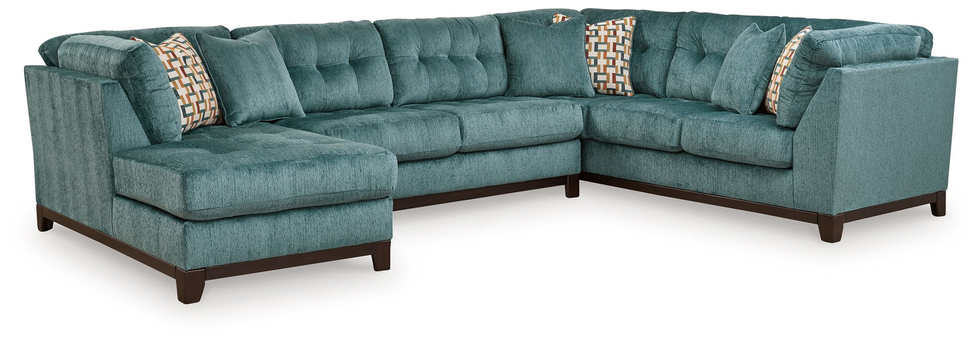 Laylabrook - 3-Piece Sectional With Laf Corner Chaise - Teal