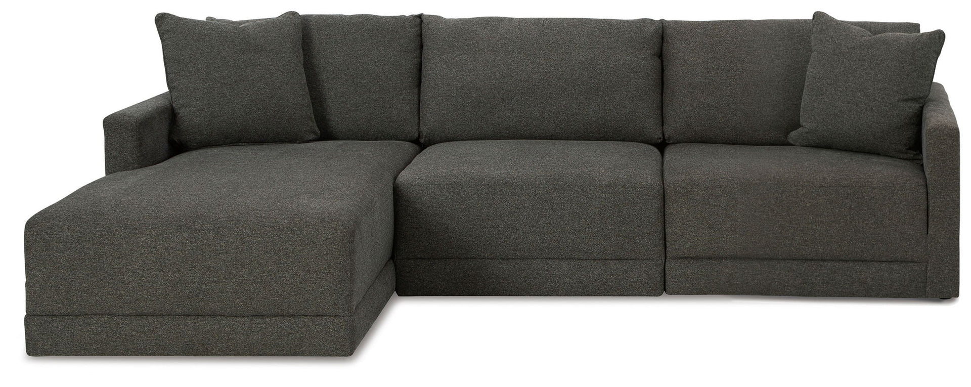 Evey - 3-Piece Sectional With LAF Corner Chaise - Granite