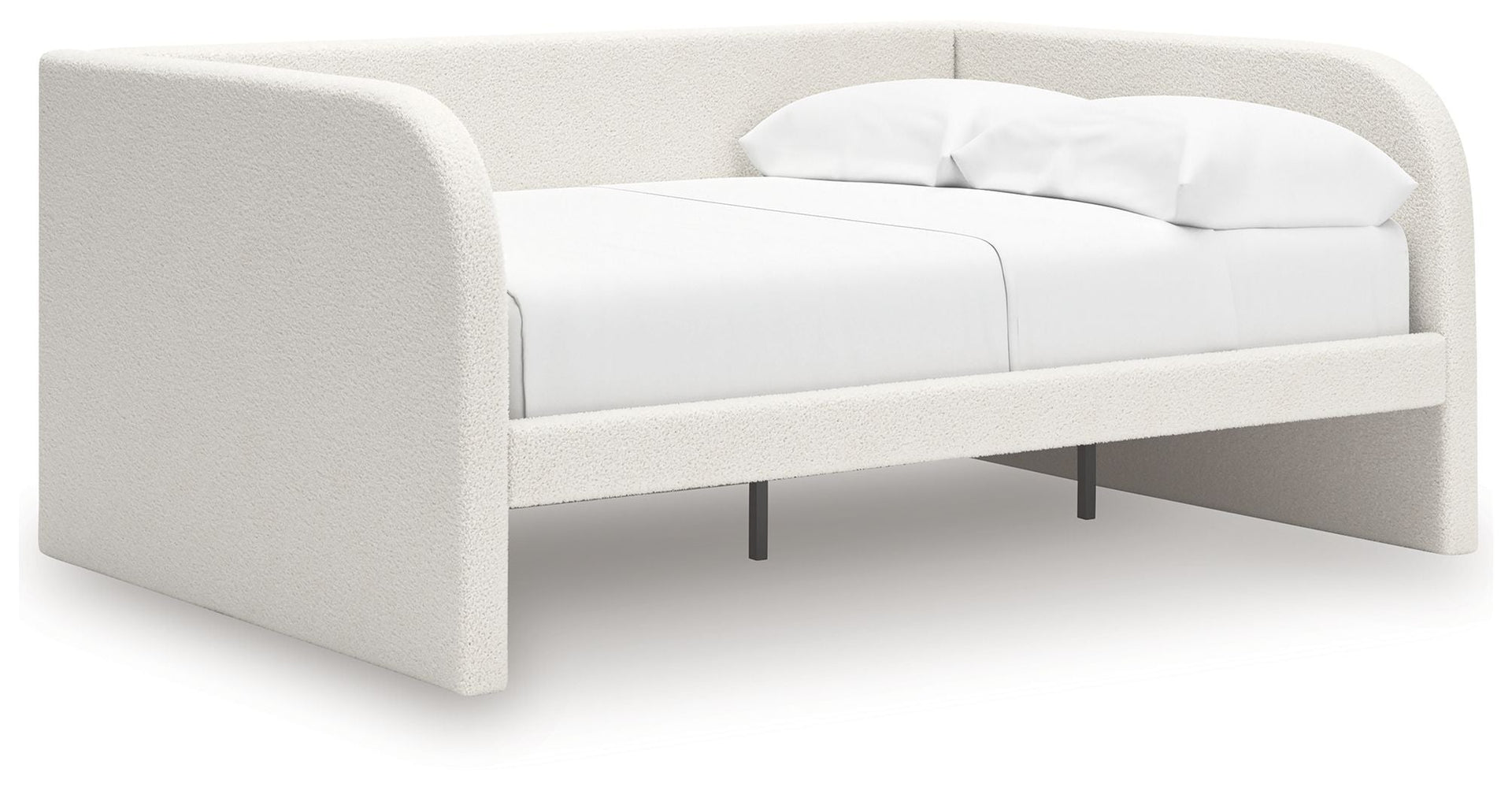 Shapella - Full Upholstered Day Bed - Tan / White