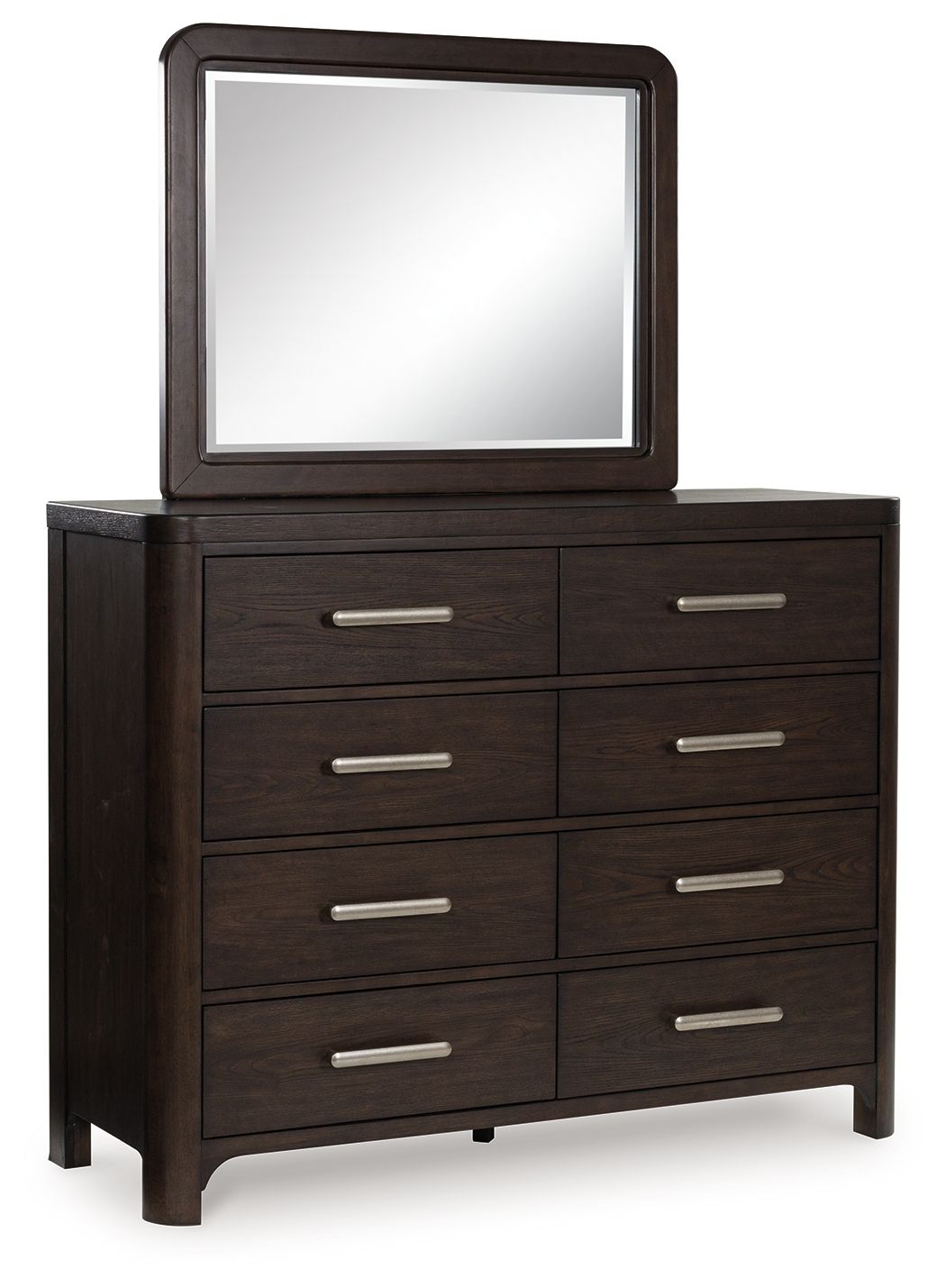 Breckington - Dresser And Mirror - Dark Brown