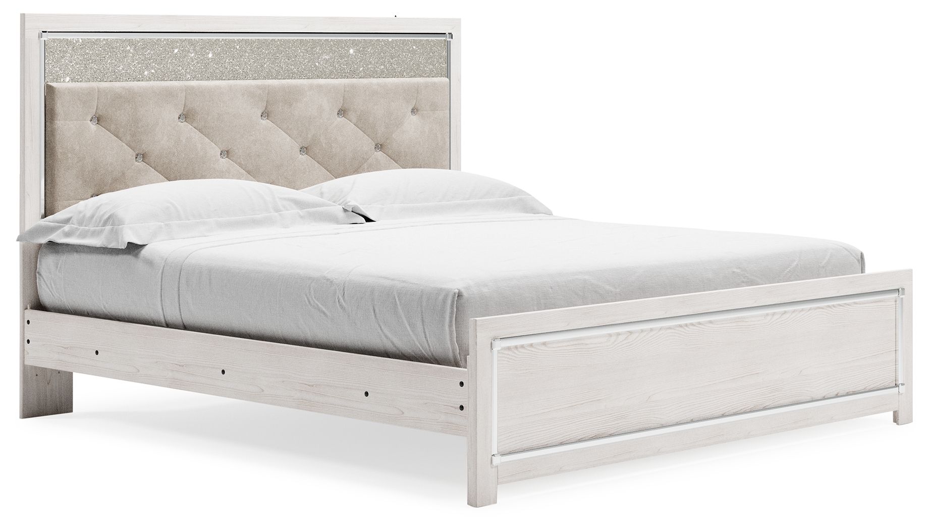 Altyra - King Panel Bed - White