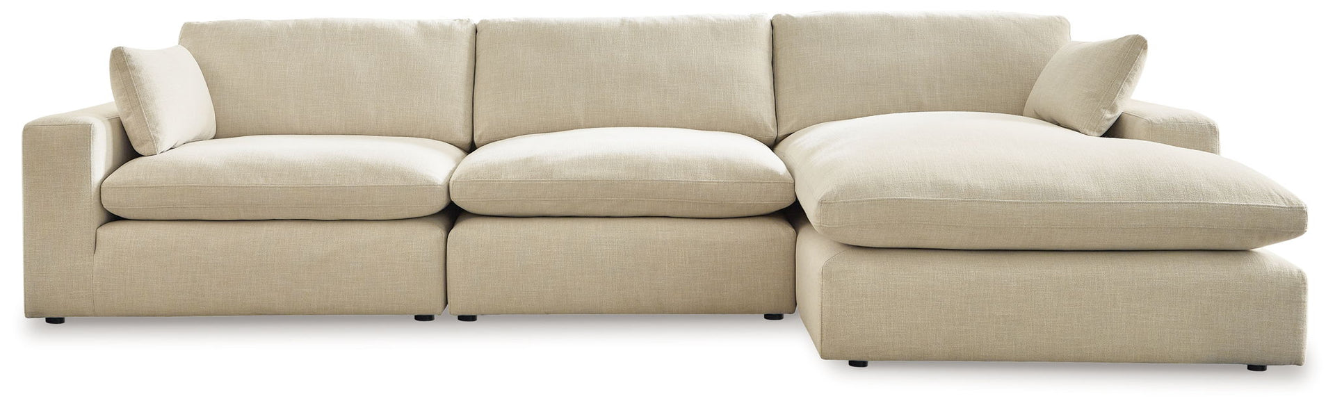 Elyza - Right Arm Facing Corner Chaise 3 Pc Sectional - Linen