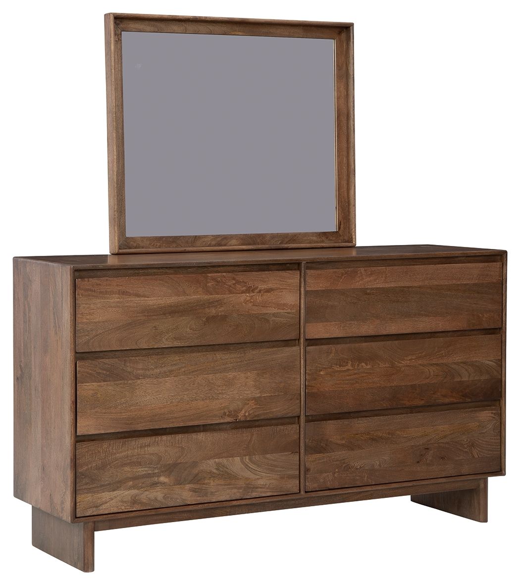 Isanti - Dresser, Mirror - Light Brown