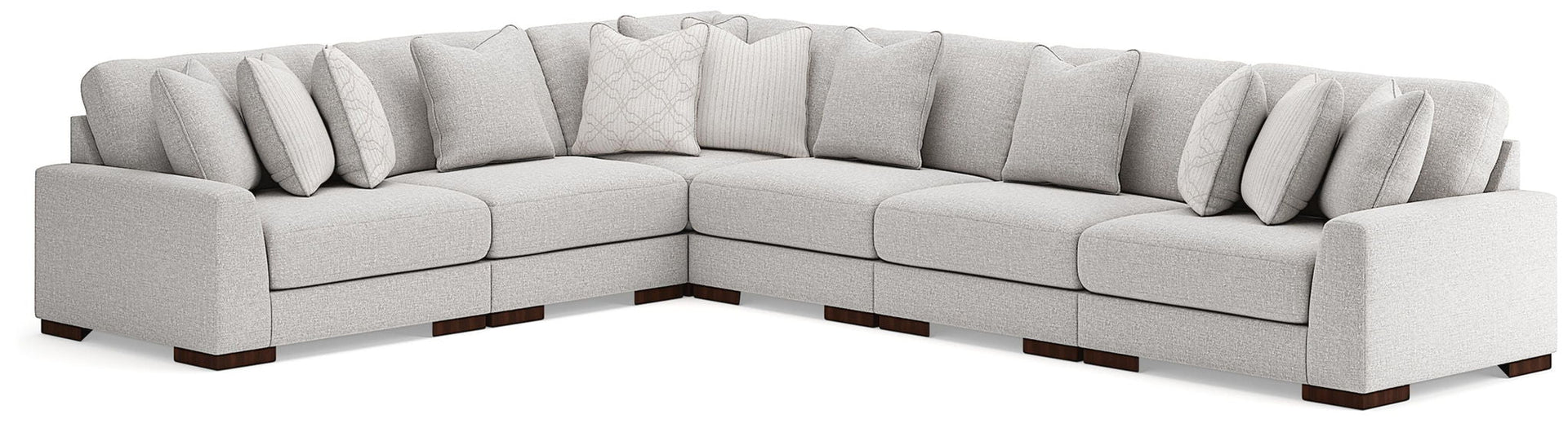 Cavella - 6-Piece Sectional - Pebble