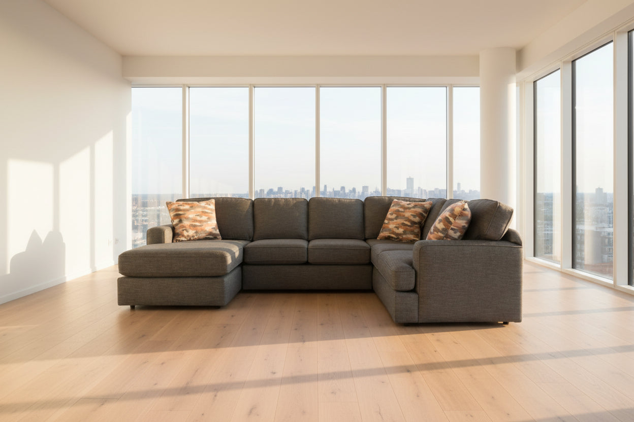 Rouse in TanNav 3-Piece Sectional