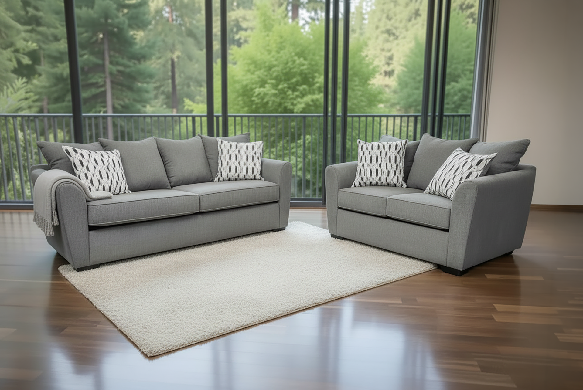 Harris Sofa and Loveseat