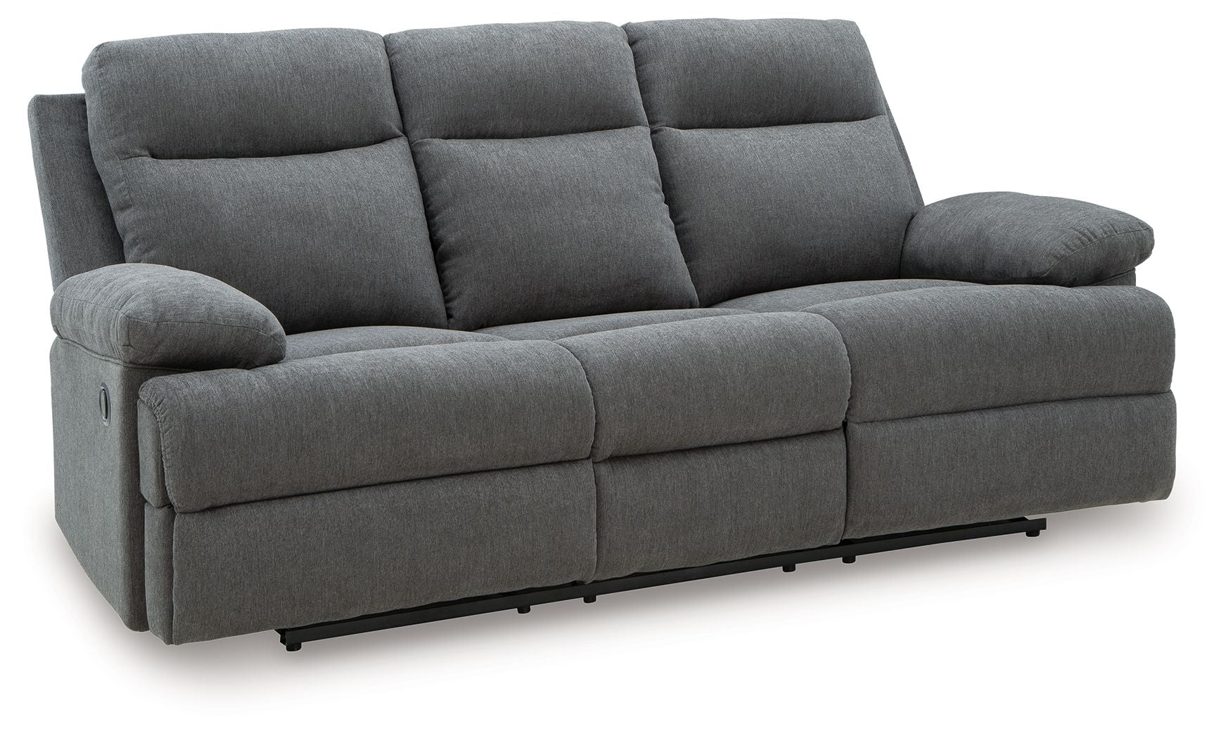 Tarrant - Reclining Sofa With Drop Down Table - Charcoal