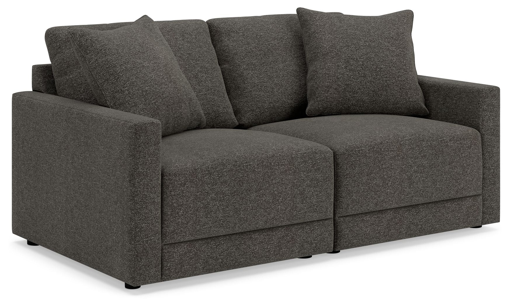 Evey - Loveseat 2 Pc Sectional - Granite