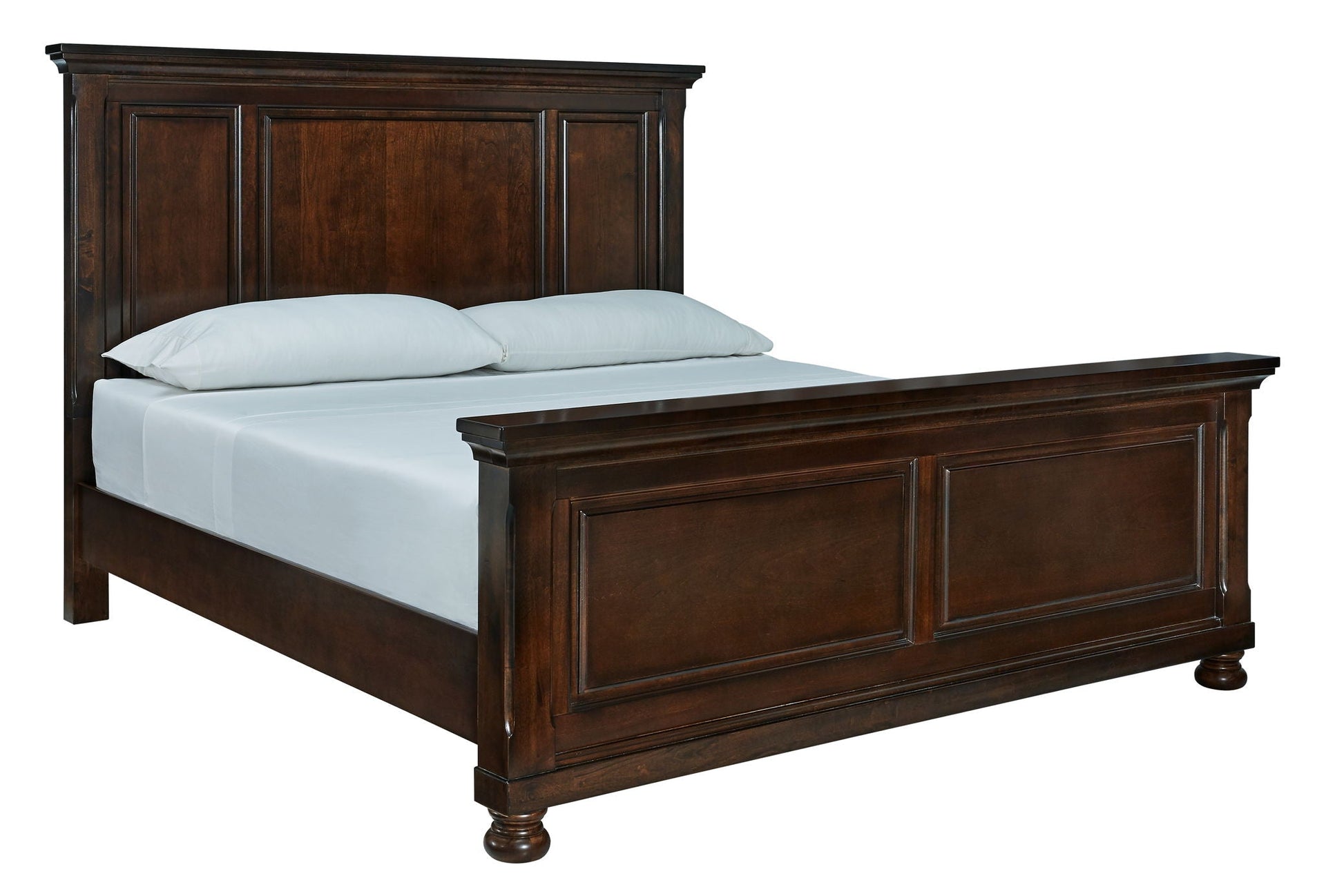 Porter - King Panel Bed - Rustic Brown