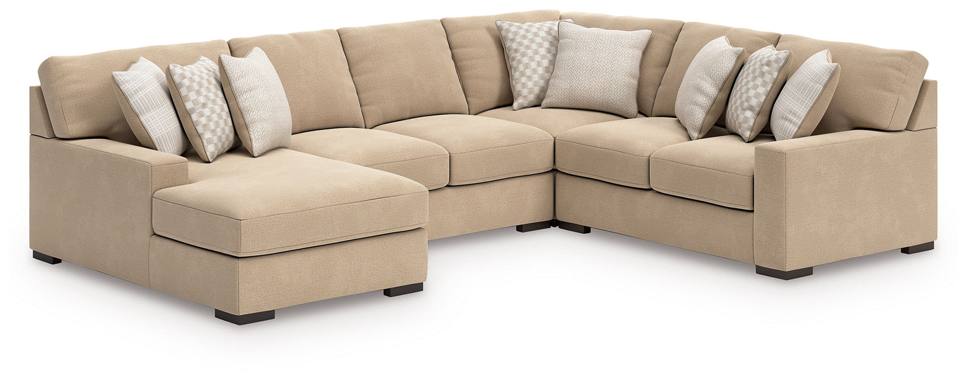 Larce - 4-Piece Sectional With Laf Corner Chaise - Dune