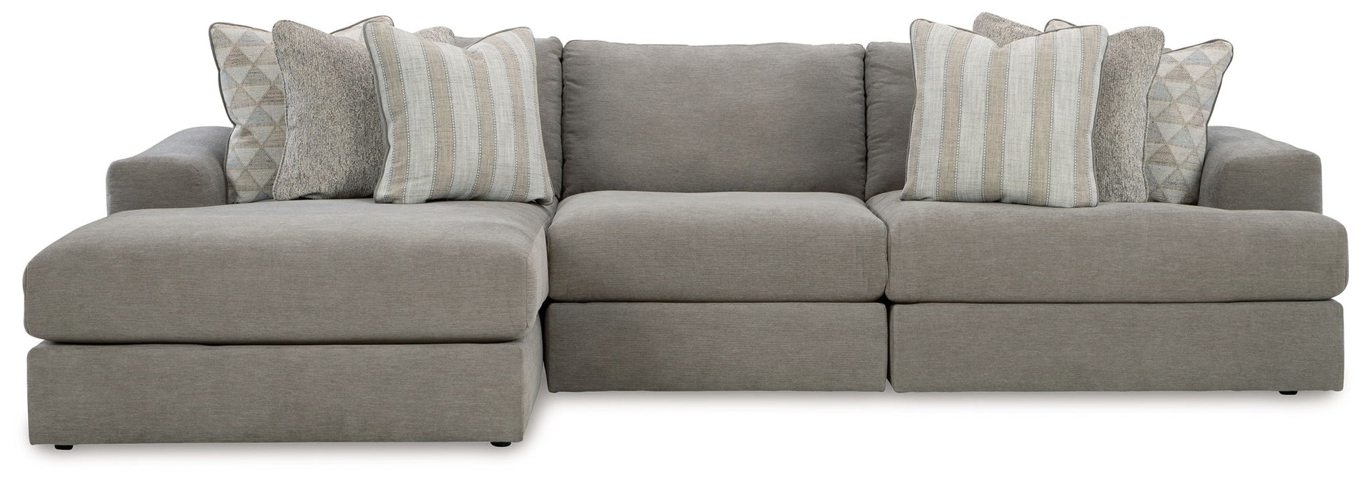 Avaliyah - 3-Piece Sectional With Laf Corner Chaise - Ash