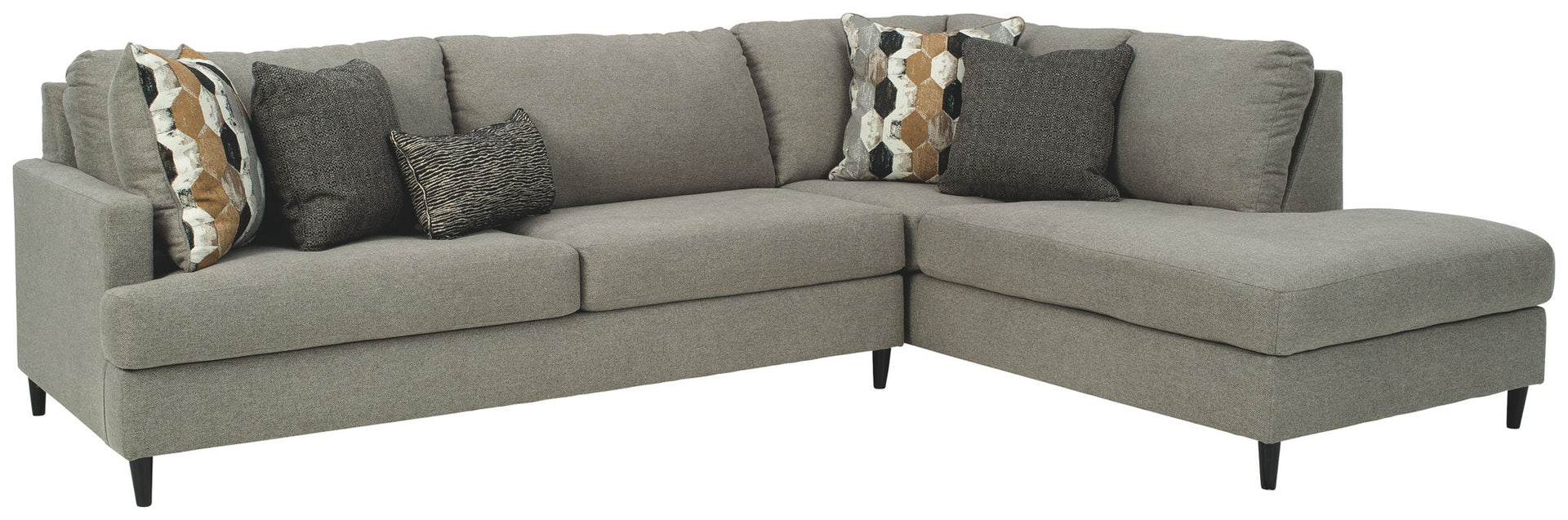 Santasia - Right Arm Facing Corner Chaise 2 Pc Sectional - Granite
