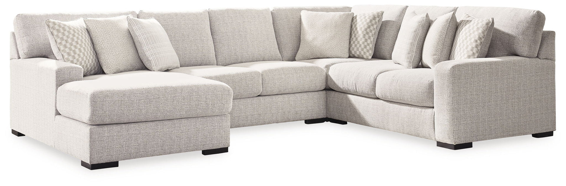 Larce - 4-Piece Sectional With Laf Corner Chaise - Stone