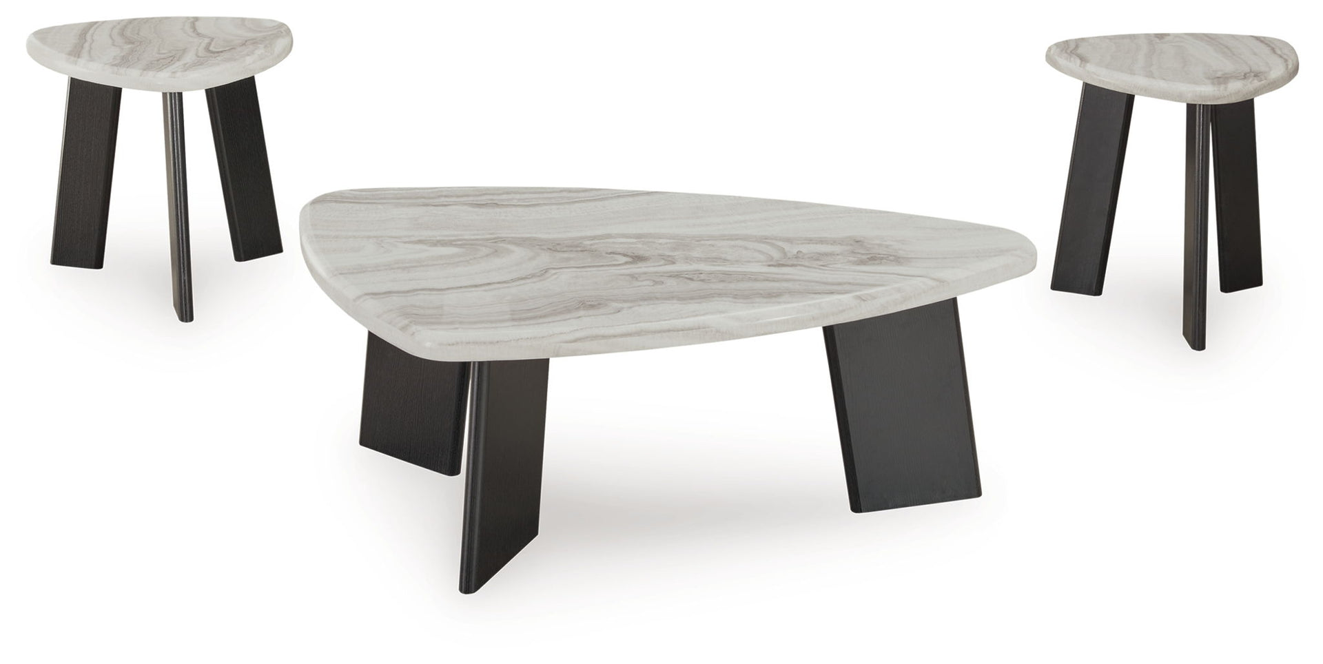 Lilyberg - Occasional Table Set (Set of 3) - Gray / Black