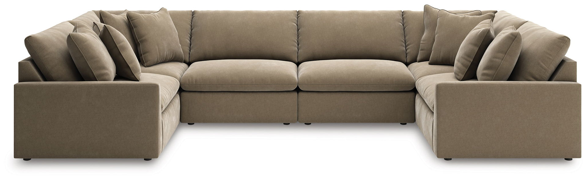 Whitehaven - 6-Piece Sectional With 2 Armless Chairs - Sable