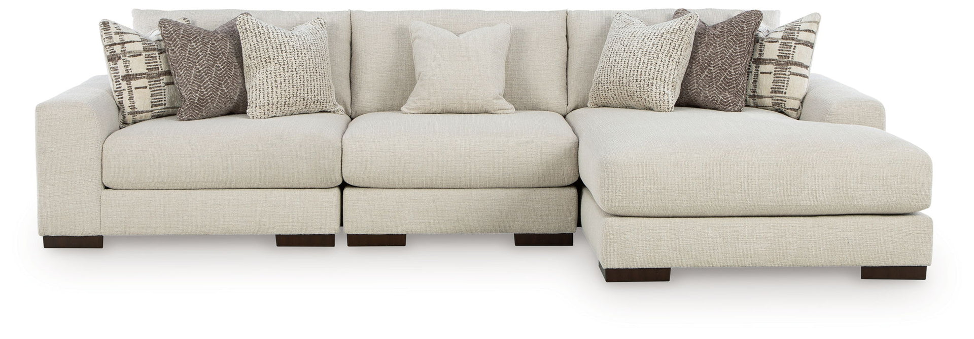 Barrelton - 3-Piece Sectional With RAF Corner Chaise - Barley