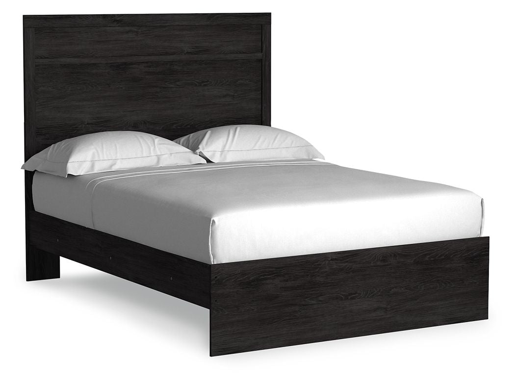 Belachime - Full Panel Bed - Black