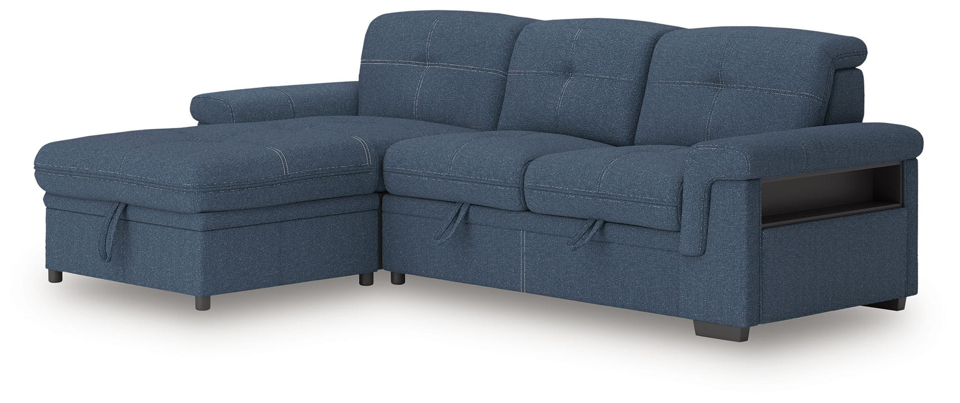 Ruffner - 2-Piece Sectional With Pop Up Sleeper And LAF Corner Chaise - Denim